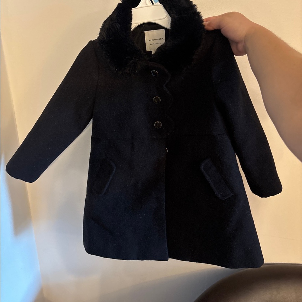 Janie and Jack 2T black coat